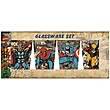 Marvel Characters in Action Glass Tumbler 4-Pack